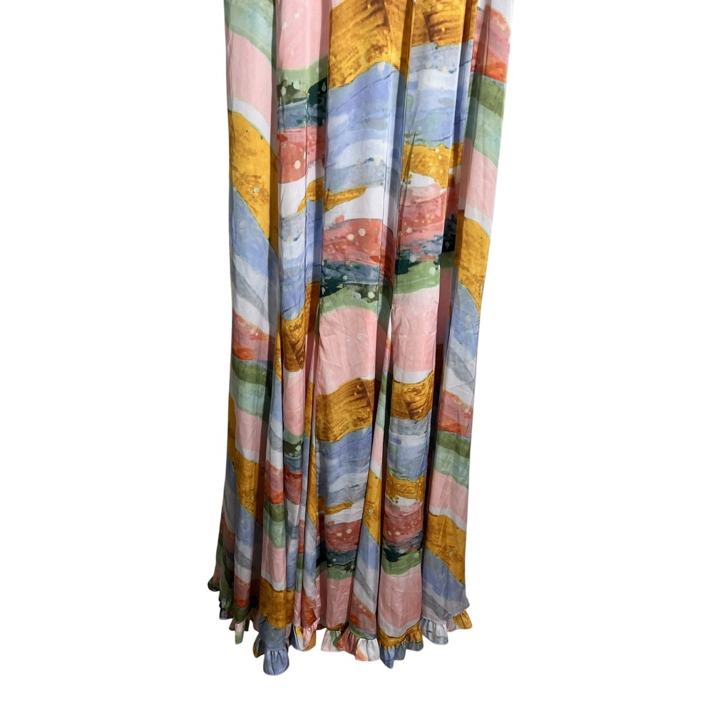 HUTCH x ANTHROPOLOGIE Shyla Gown Maxi Dress in Pastel Brushstroke - Picture 6 of 11